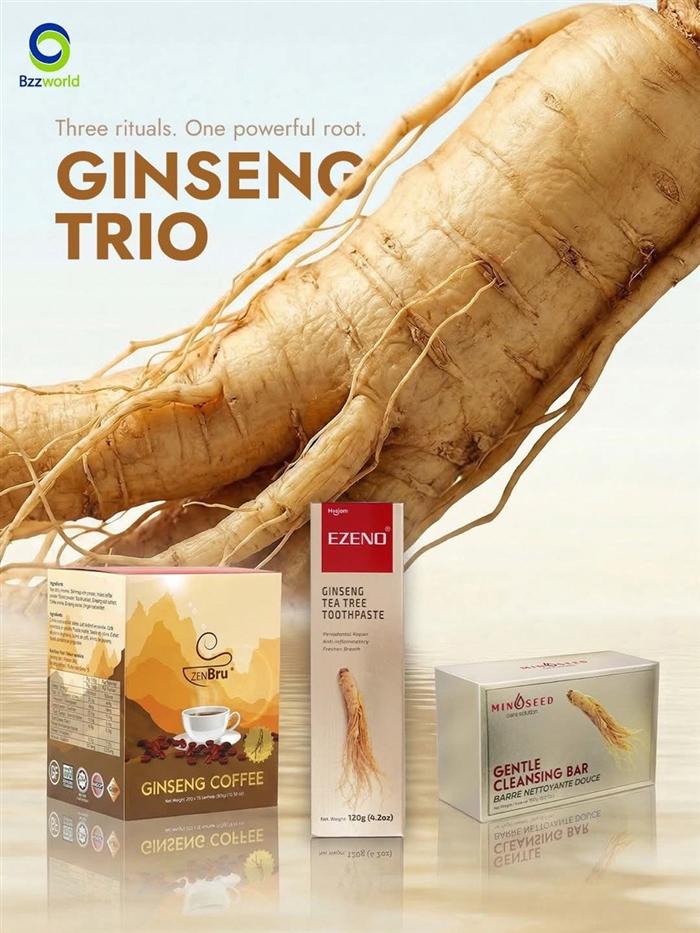 EZENO, dentifrice au ginseng et à l'arbre à thé